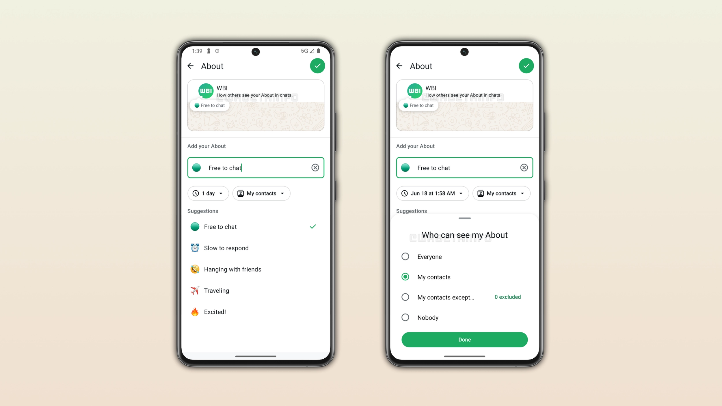 WhatsApp is rolling out a redesigned About section on Android