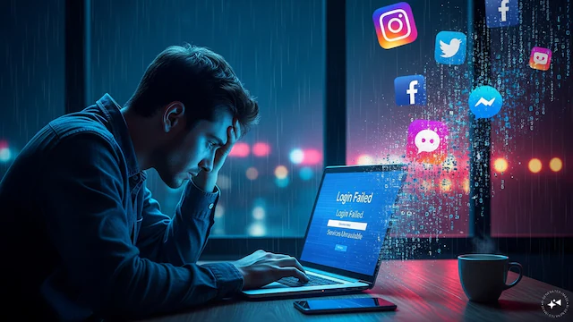 Users report login issues as Facebook Instagram and Meta services face outages