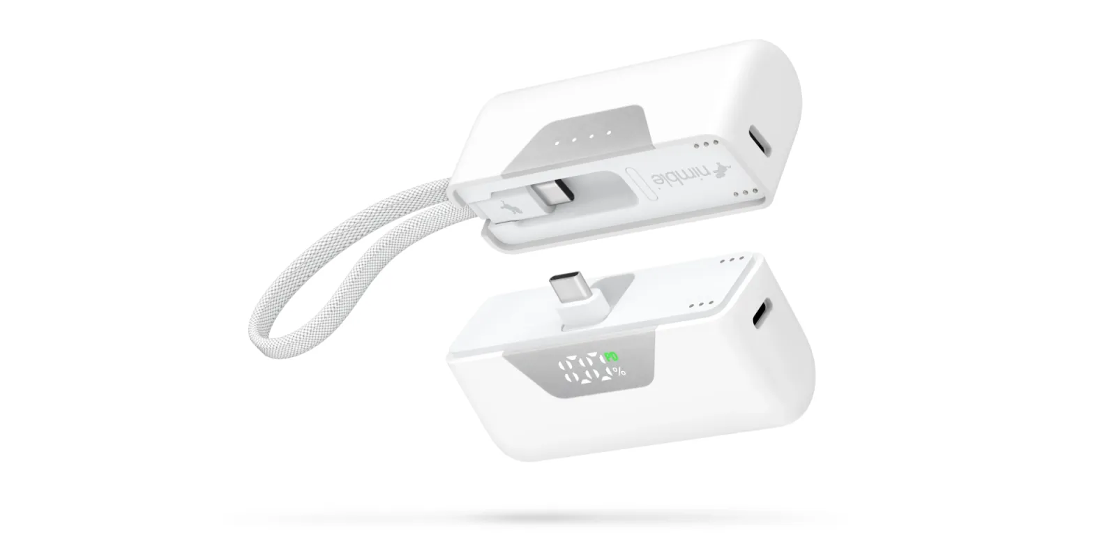 Sharepower is a magnetic power bank that snaps in half so you can share a charge