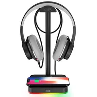 Kafri RGB Headphone Stand with Wireless Charging 