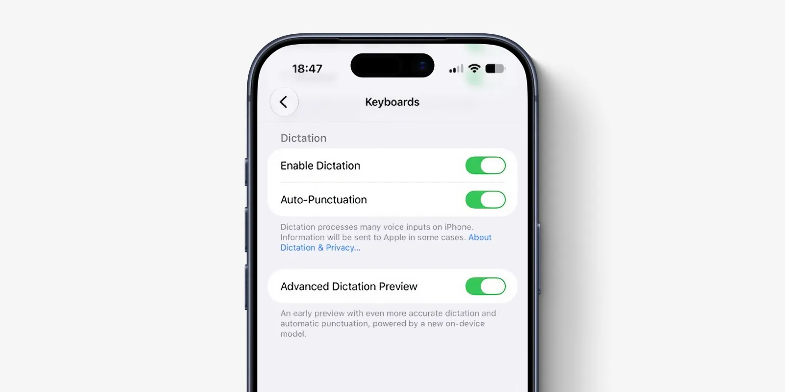 The new dictation feature is off-by-default in iOS 27 beta 1, here’s how to turn it on
