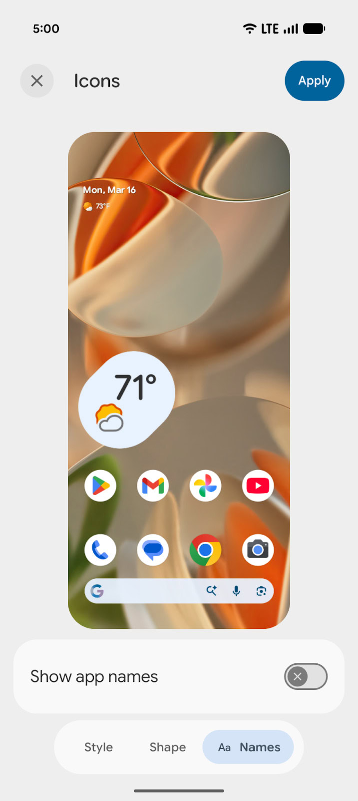 App labels
