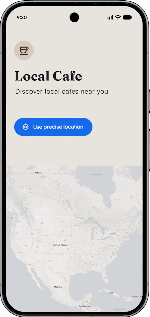 Location button animation