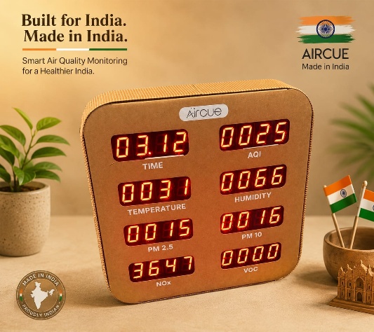 Alan Scott Vajarashakti Launches AIRCUE, India’s First Wall Clock with an Integrated Air Quality Monitor