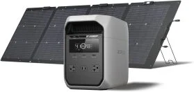the EcoFlow Delta 3 + 220W solar panel