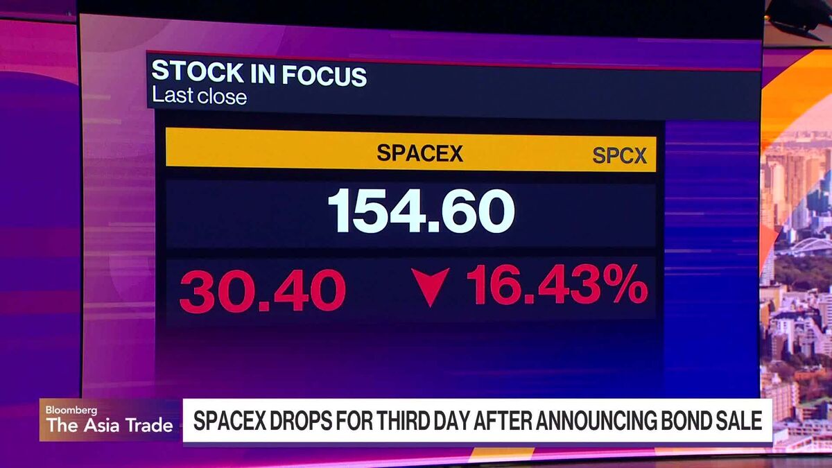 SpaceX Fall Continues, Erasing Billions in Market Value