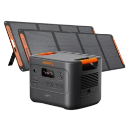 The Jackery HomePower 3000 portable power station with two 200W solar panels