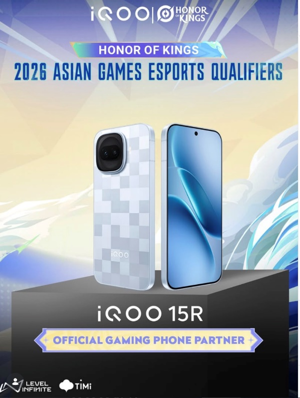 iQOO 15R Named Official Gaming Phone for 2026 Asian Games Esports Qualifiers: Honor of Kings
