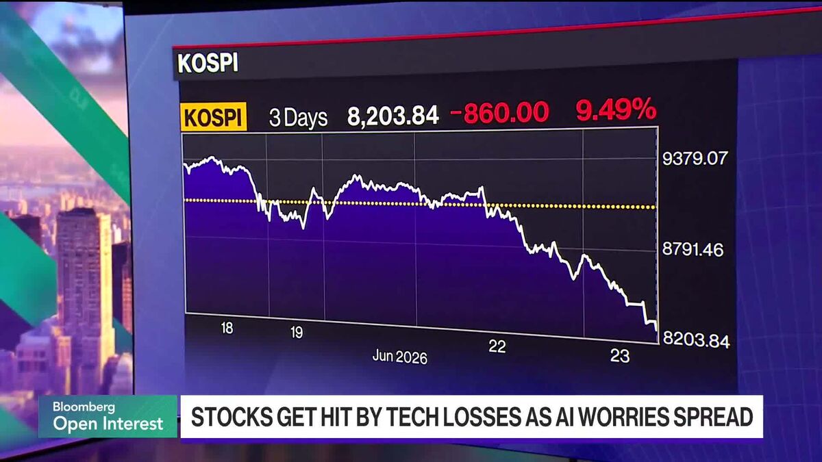Tech Selloff in Korea Continues in US Trading