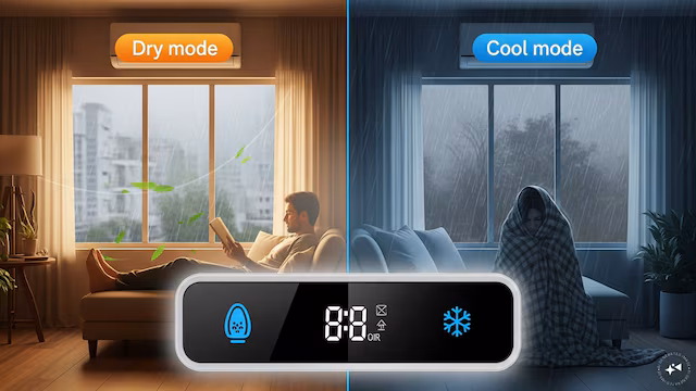 Dry mode vs cool mode: Which AC setting works better during monsoon?