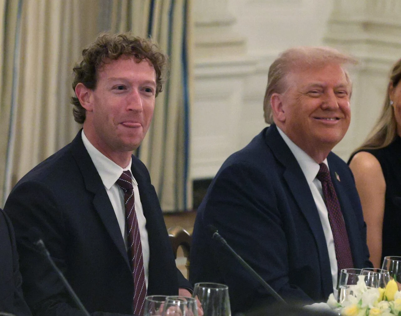 Donald Trump and Mark Zuckerberg