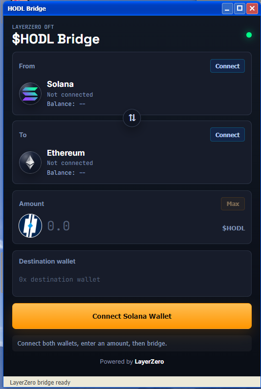 Official $HODL Coin Goes Multi-Chain: LayerZero-Powered Ethereum Bridge Now Live at hodl2013.com