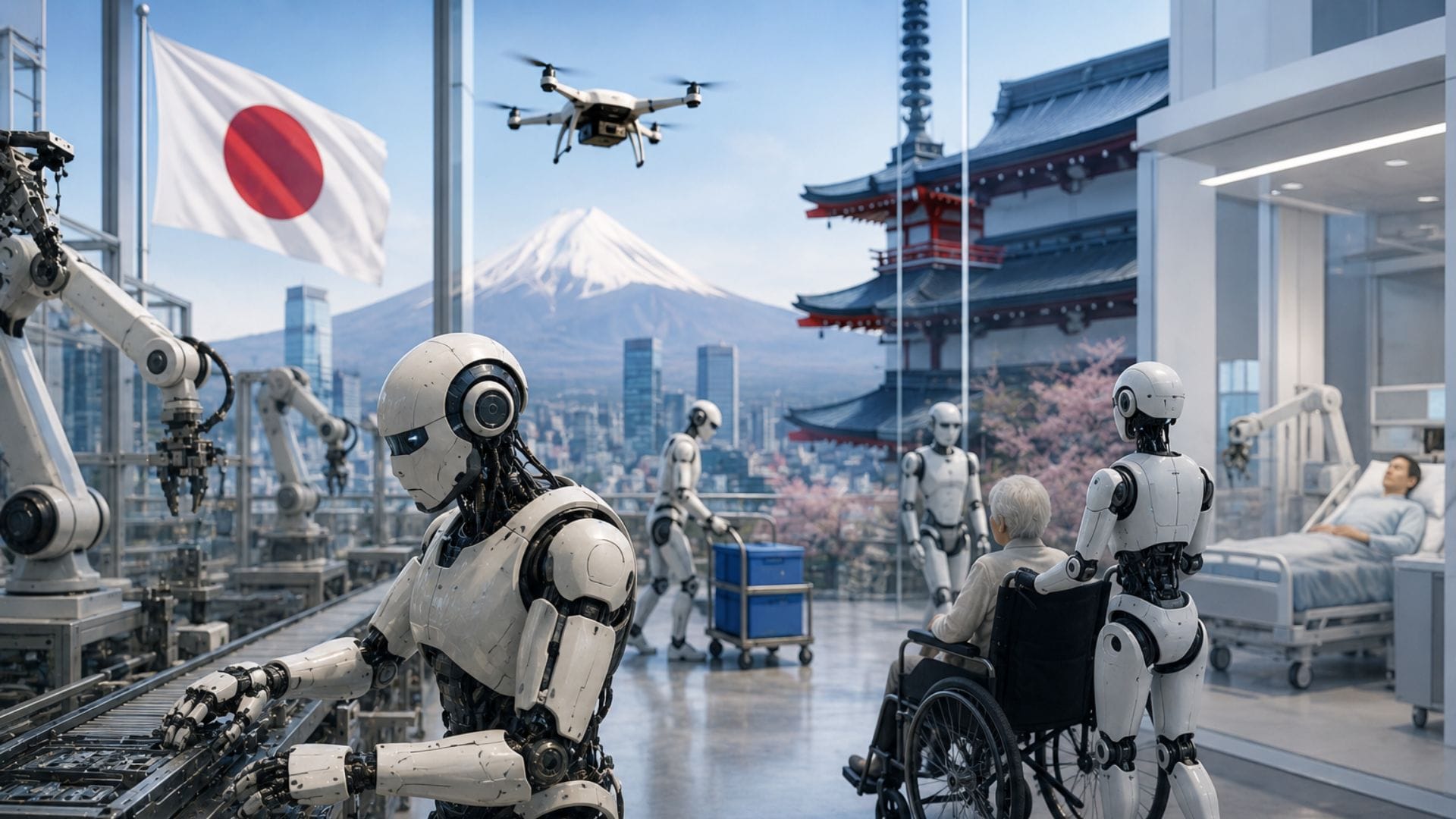 Japan's Noetra Plan: 10M Robots by 2040 in Nursing, Food