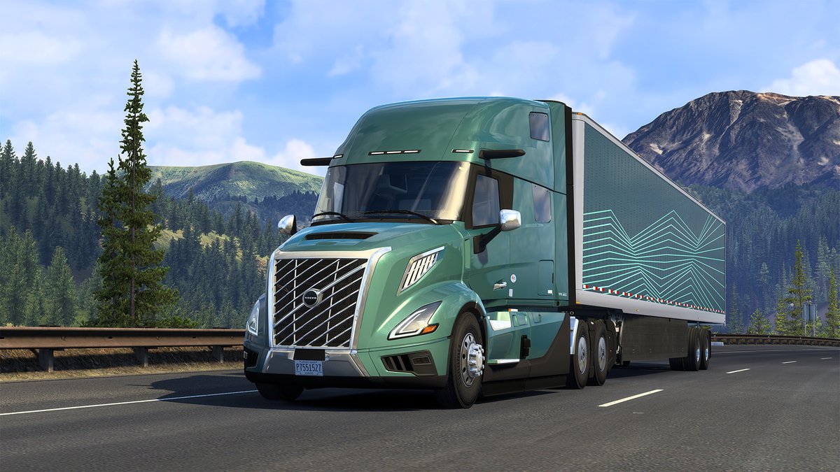 Volvo Electric Semi-Trucks Debut in American Truck Simulator