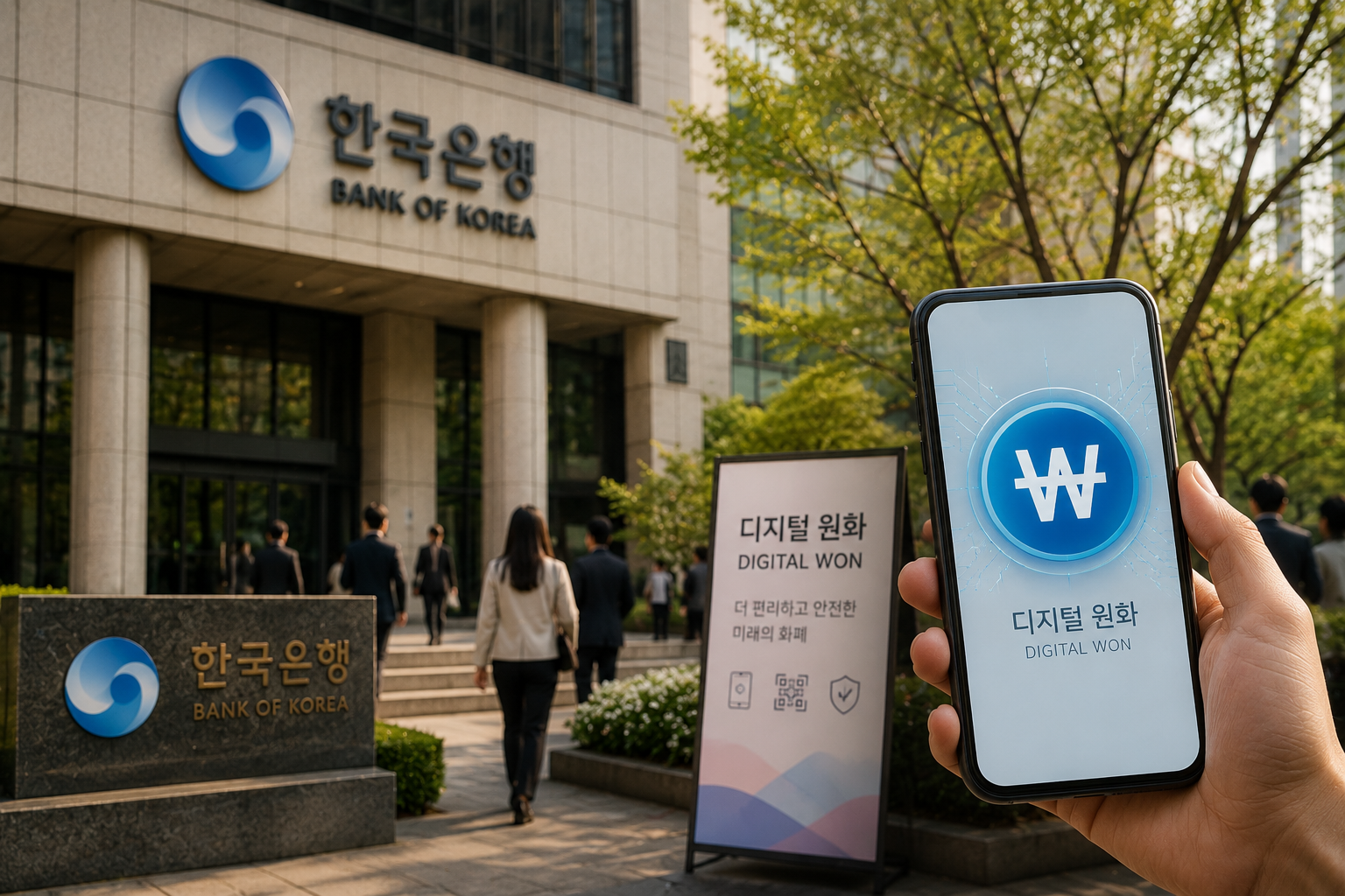 Bank of Korea Prepares for Live CBDC Transactions with 9 Banks
