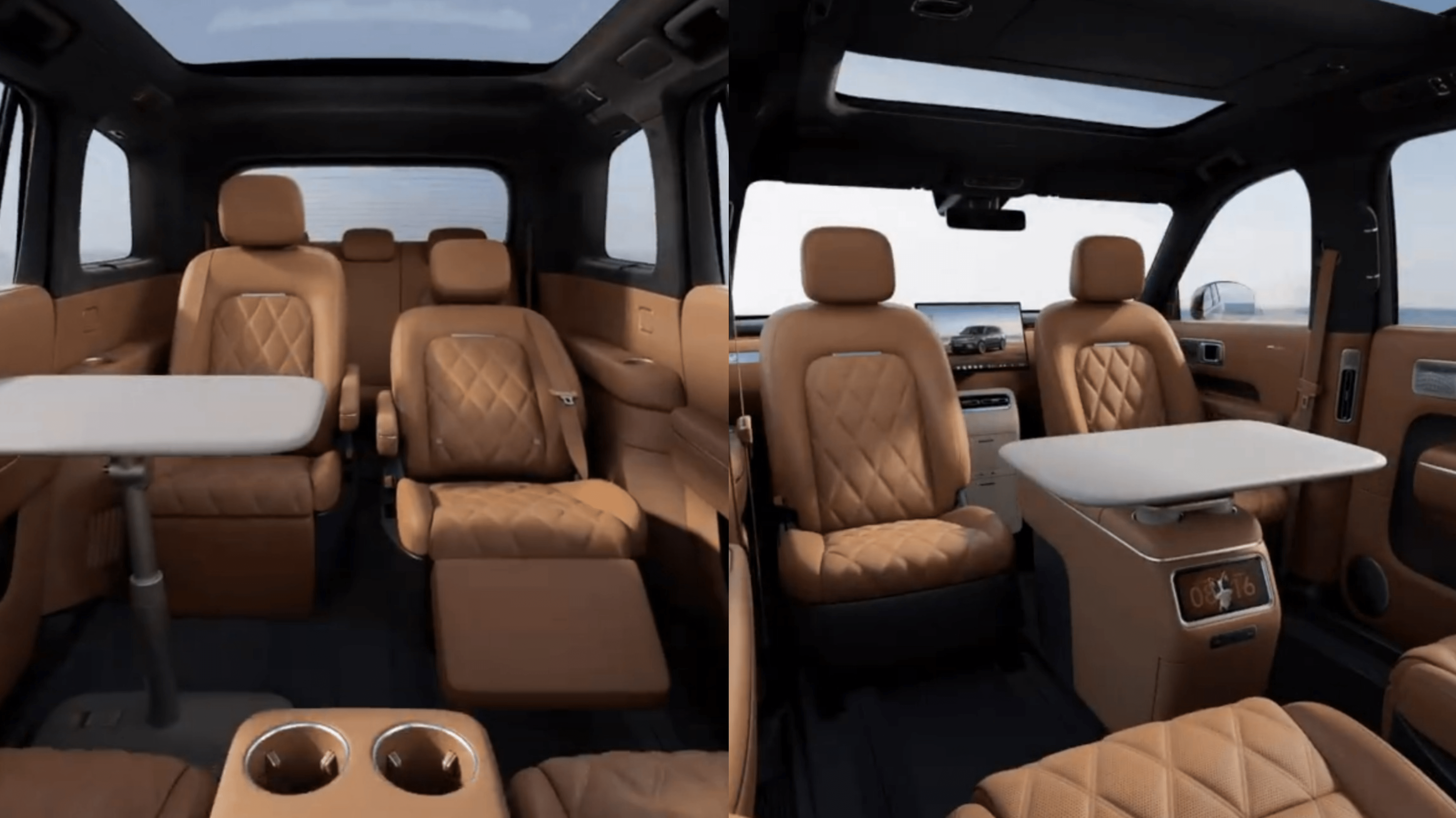 Xiaomi SkyNomad N90 interior with swiveling front seats