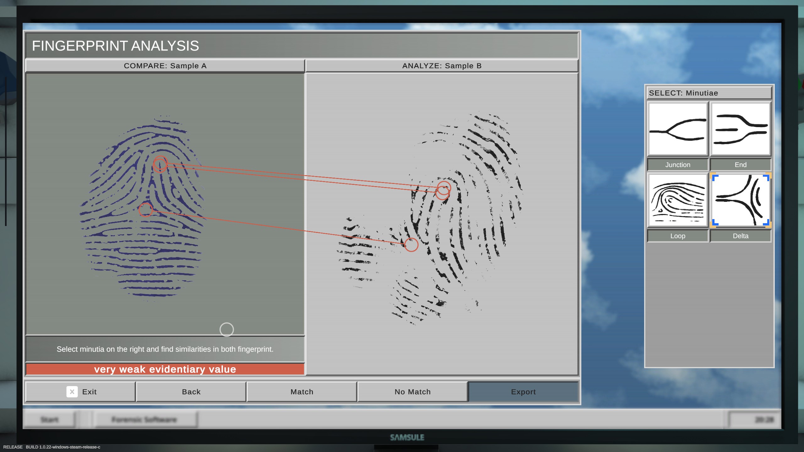 fingerprint comparisons on computer