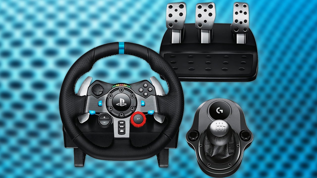 Save 45% Off the Logitech G29 Racing Wheel and Pedal Set and Driving Force Shifter Bundle for PS5, PC