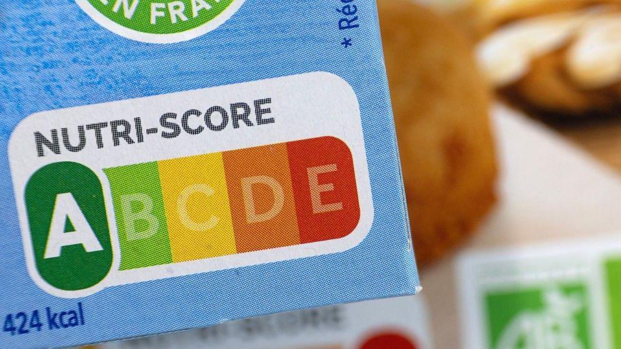 The Nutri-Score colour-coded ranking on some food packaging. It runs from A to E and from green to red.