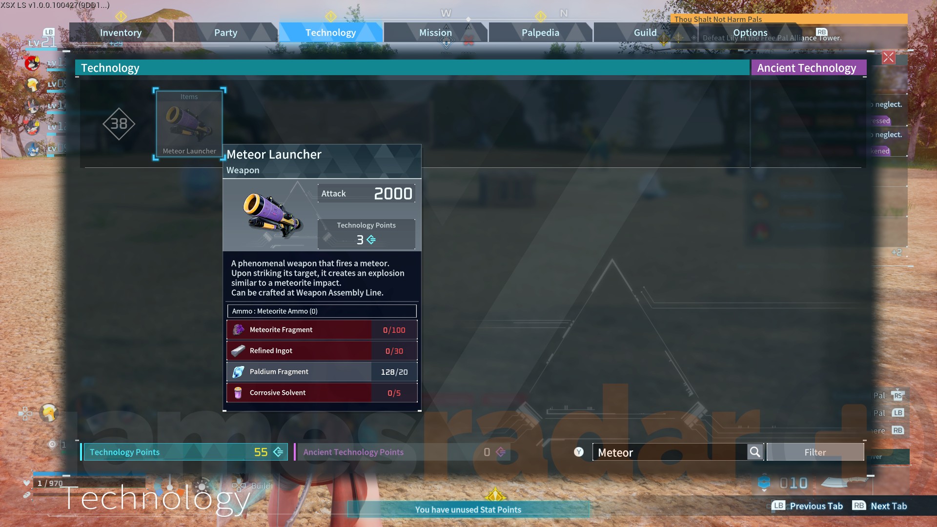 Palworld Meteorite Fragments uses and how to get them