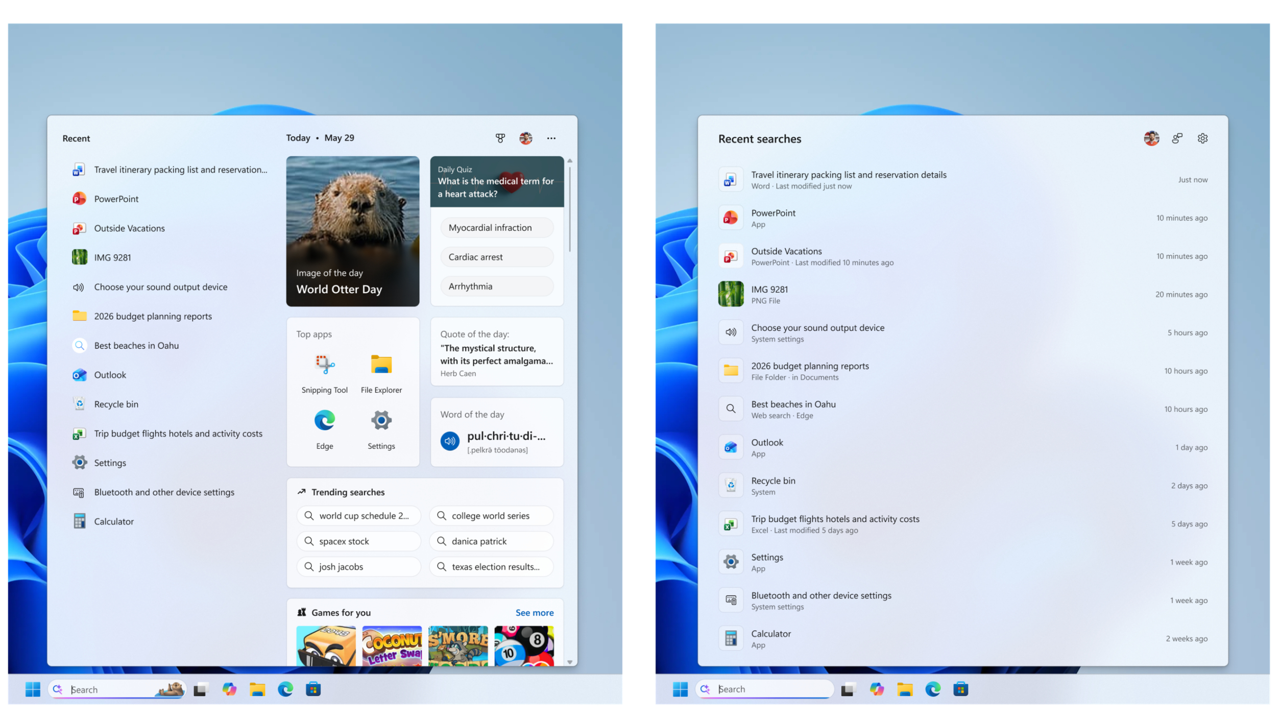 New changes to Windows 11 Start menu and search look genuinely exciting and thank the heavens that we'll be able to disable web results
