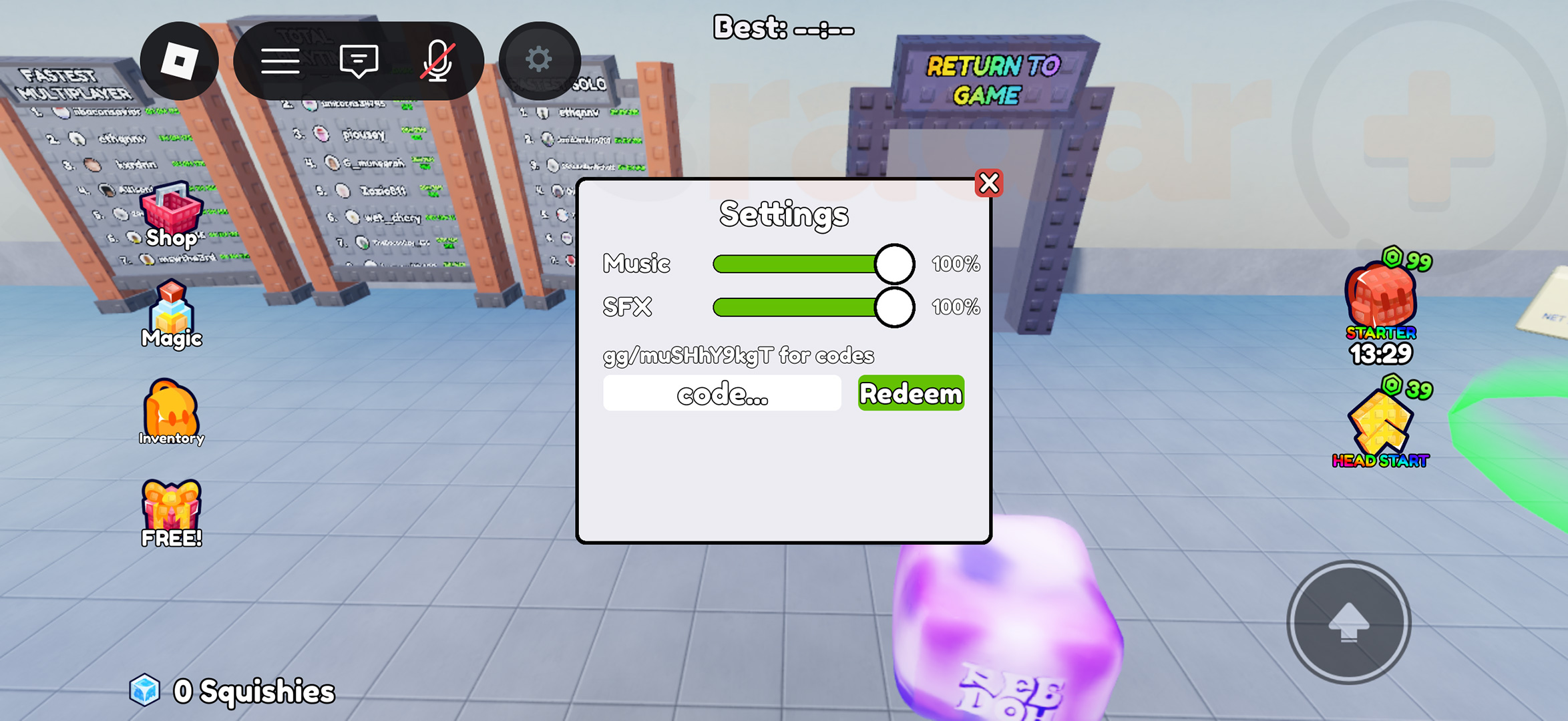 Clean the Squishies codes (July 2026) for free Squishies