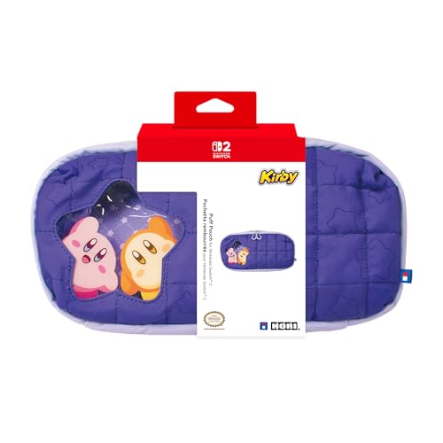 Hori Puff Pouch (kirby & Waddle Dee) for Nintendo Switch 2 - Soft Carrying Bag for Switch 2 - Officially Licensed by Nintendo