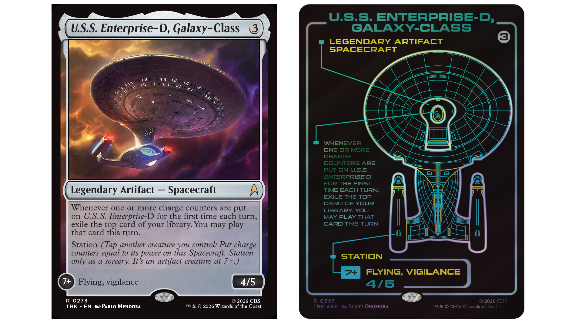 MTG Enterprise cards side by side on a plain background