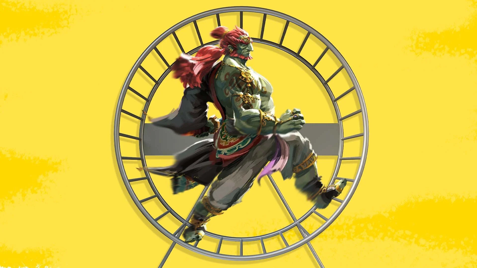 Someone Trapped Zelda: Tears Of The Kingdom’s Ganondorf Inside A Hamster Wheel