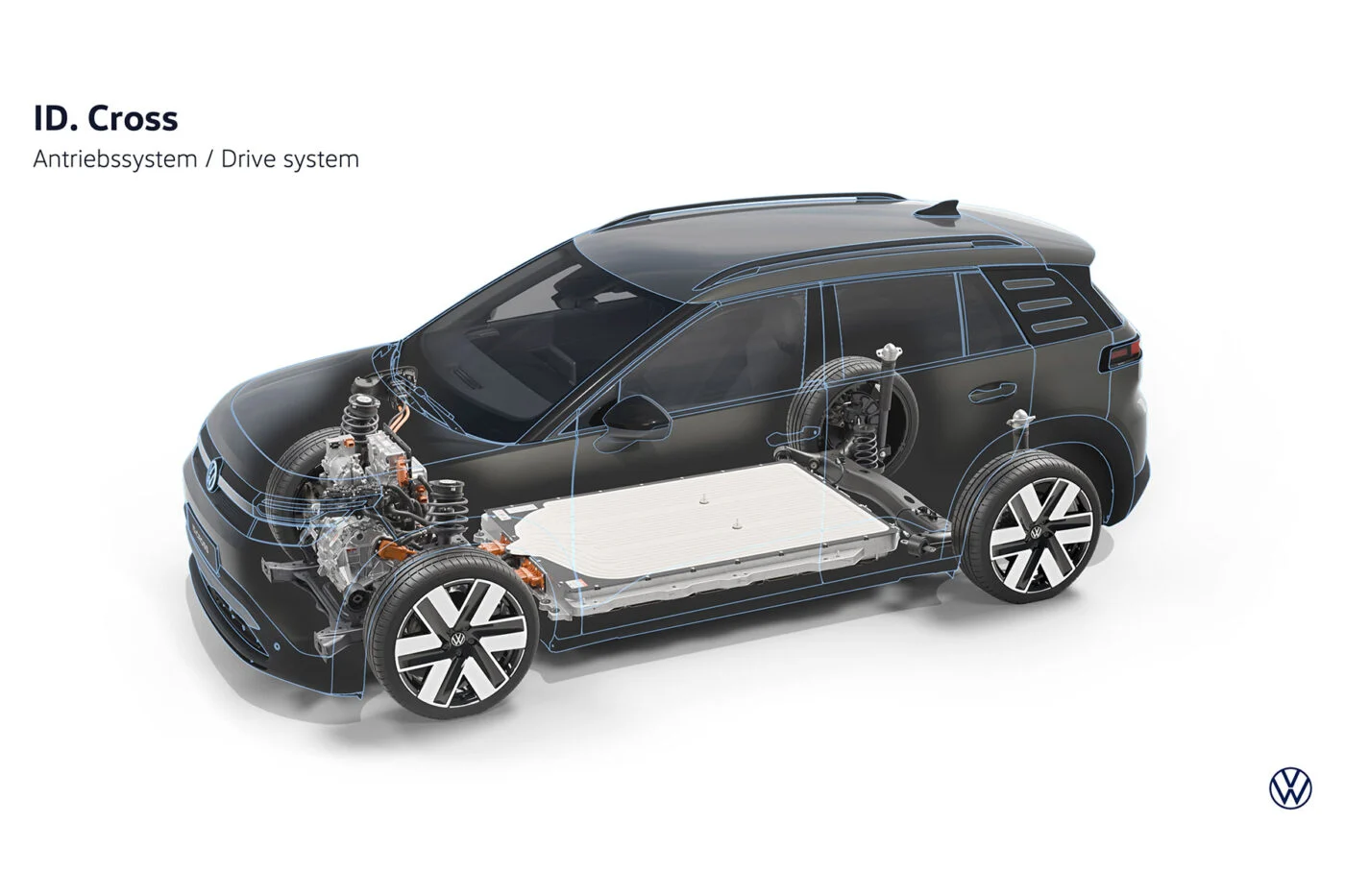 Vw id cross antrieb drive system de en