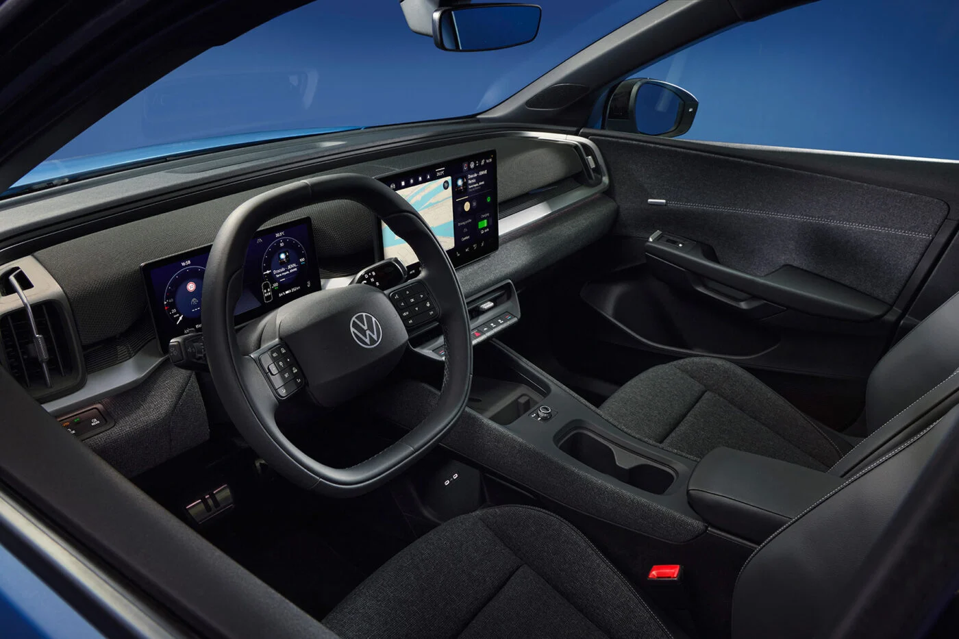 Vw id cross clear blue metallic