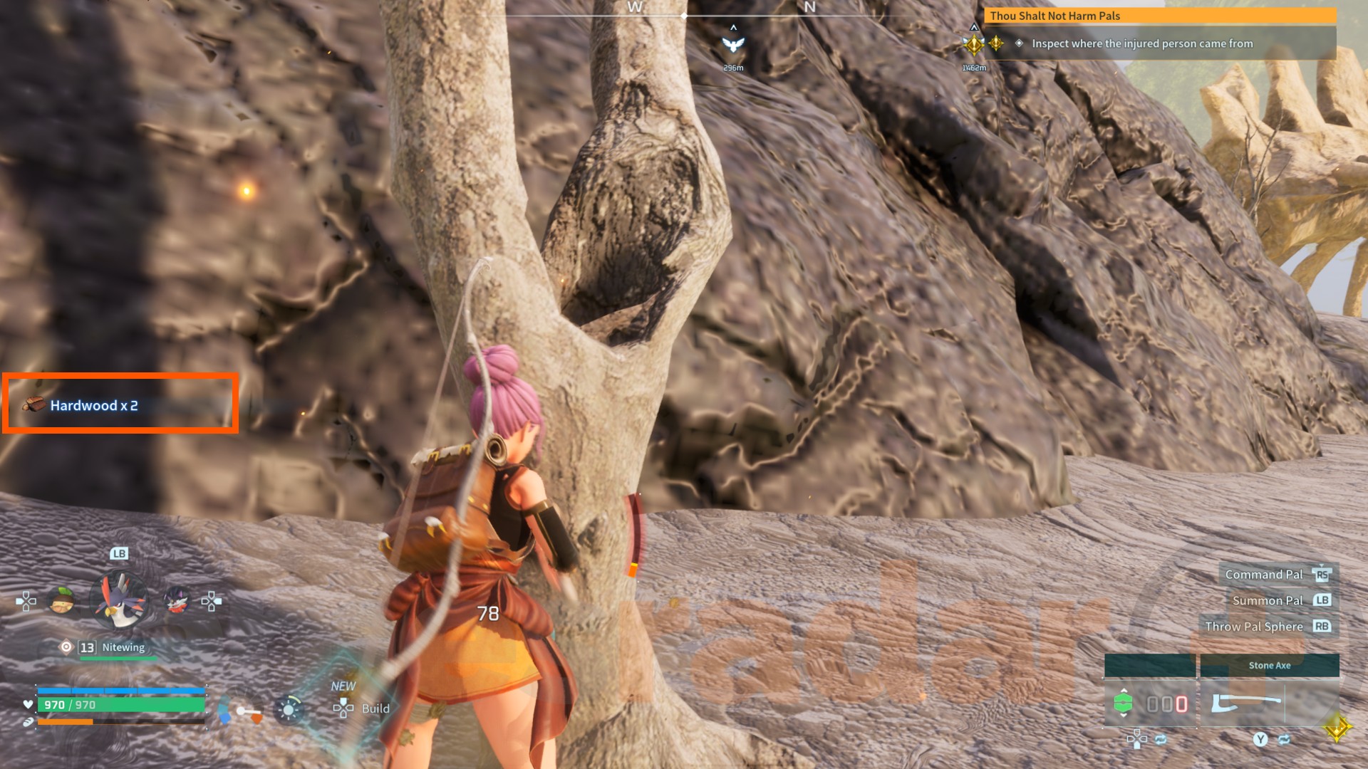 How to find and farm Palworld Hardwood