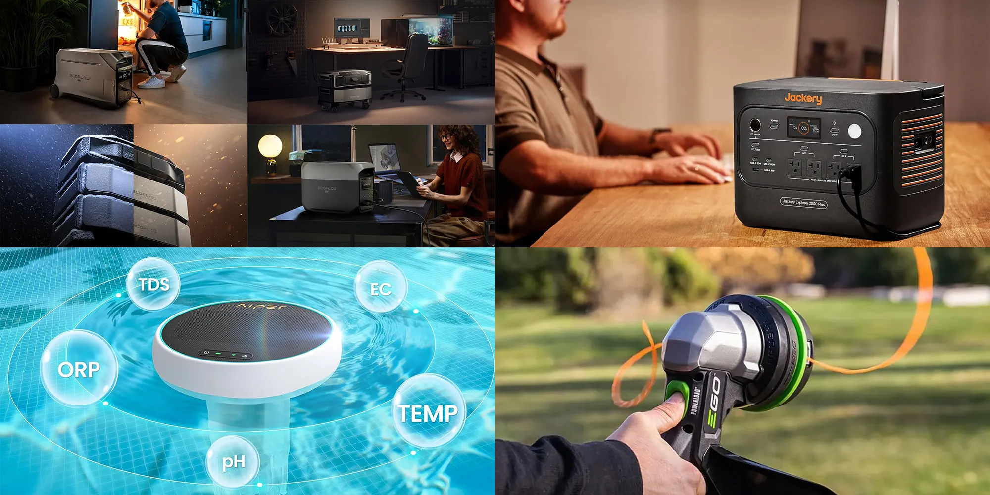Exclusive two-day-only 58% savings on EcoFlow and Jackery power stations from $95, Aiper HydroComm 5-in-1 pool monitor, more