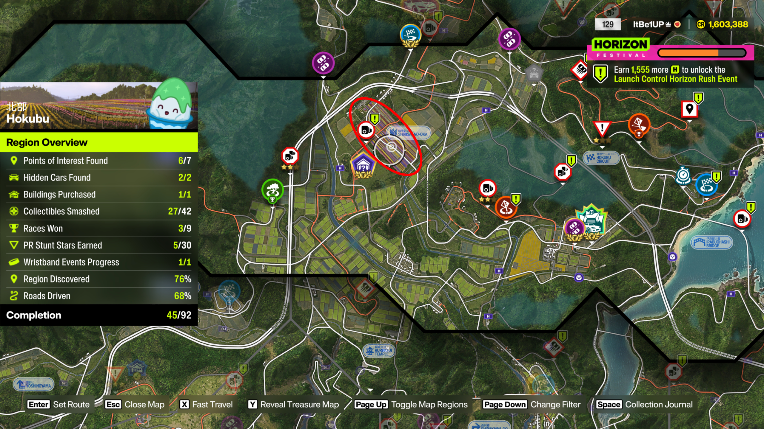 Where to find Shikisai-no-Oka in Forza Horizon 6