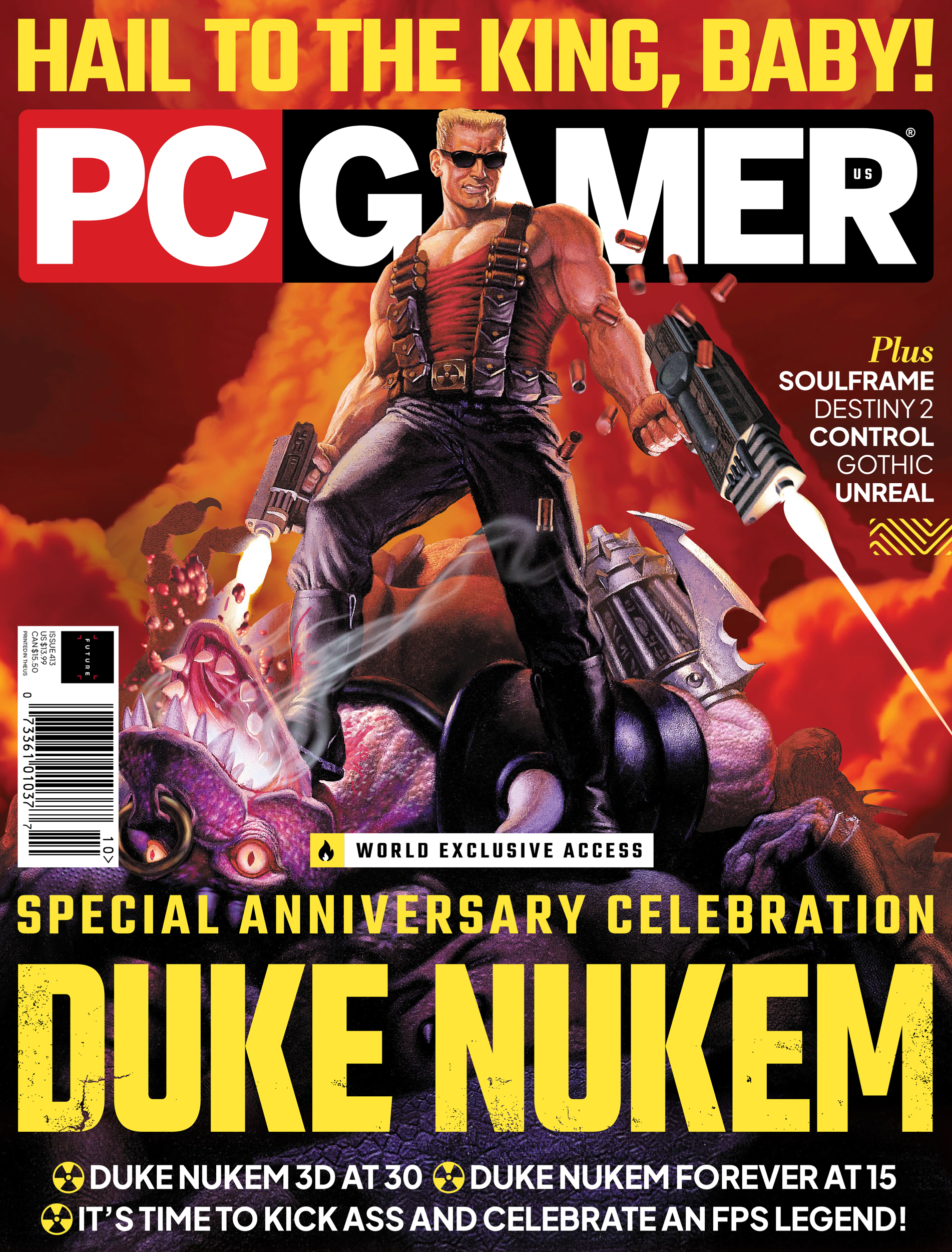 PC Gamer magazine's new issue is on sale now: Duke Nukem special anniversary celebration