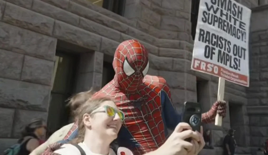 Spider-Man Punches Racists At Minneapolis Protest And Gets Arrested
