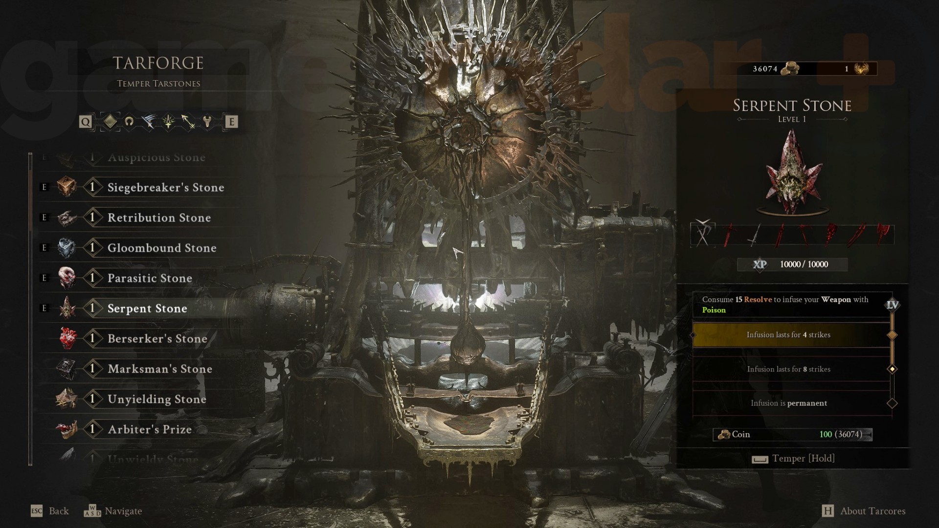 How to upgrade Tarstones in Mortal Shell 2