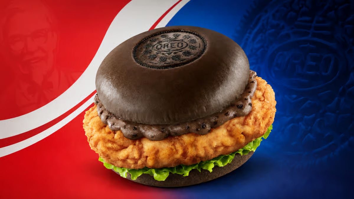 KFC Reveals the Oreo Chicken Burger, and We're Both Revolted and Intrigued
