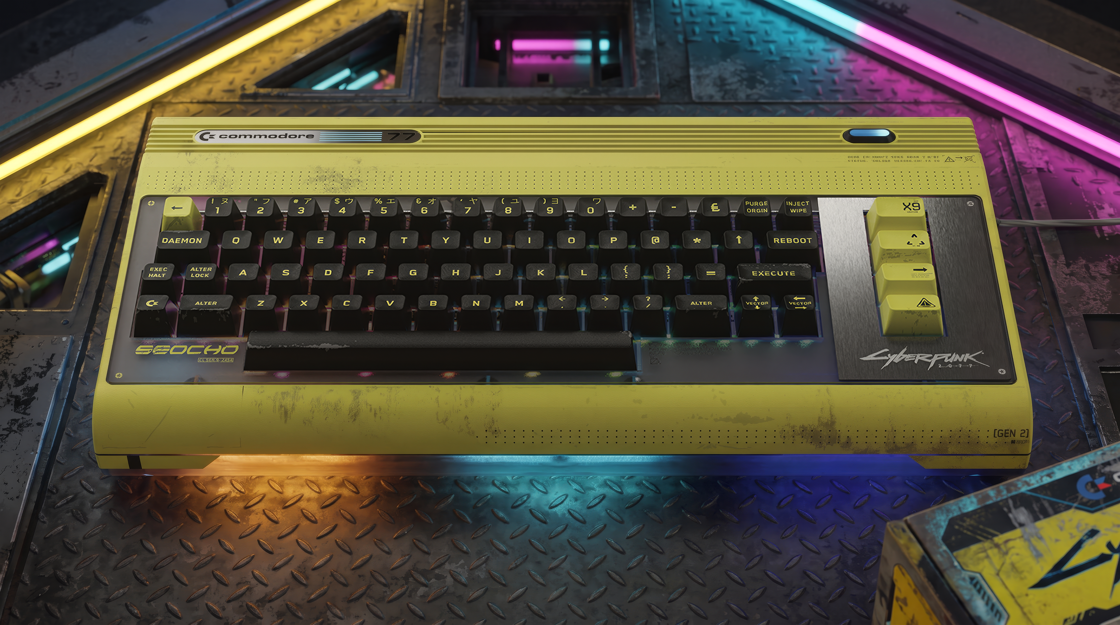 Cyberpunk 2077 Commodore Computer Premieres at Gamescom, and It's Up for Preorder Now