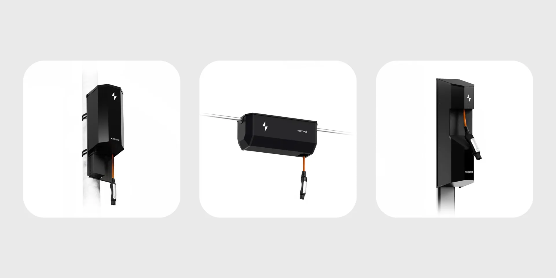 These EV chargers hang from garage ceilings – and install in hours